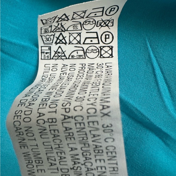 Zara Blue Ruffled Y2K Top size S - Picture 4 of 7